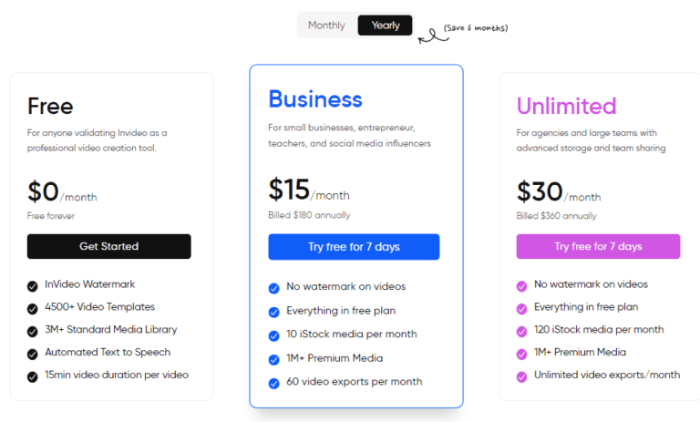 InVideo Pricing 768x463