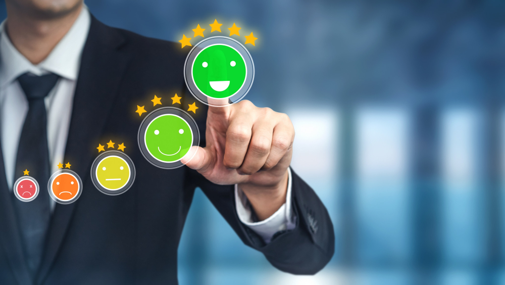 customer review satisfaction feedback survey concept