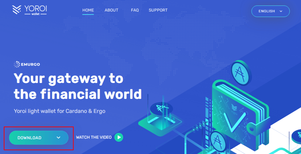 1.1 Go to yoroi wallet homepage 1024x523